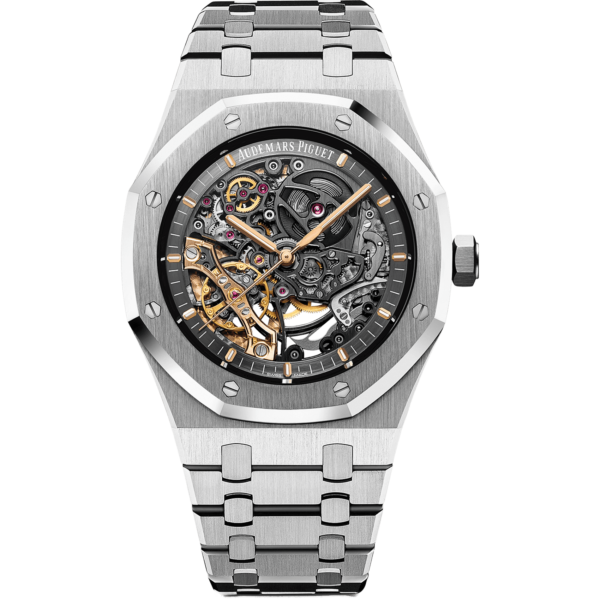 Audemars Piguet Royal Oak 15407ST.OO.1220ST.01 Skeleton Double Balance Openworked