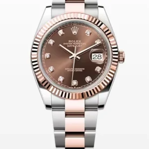 Rolex Datejust 41 - 126331 Fluted Bezel Oyster Bracelet Diamond Chocolate Dial